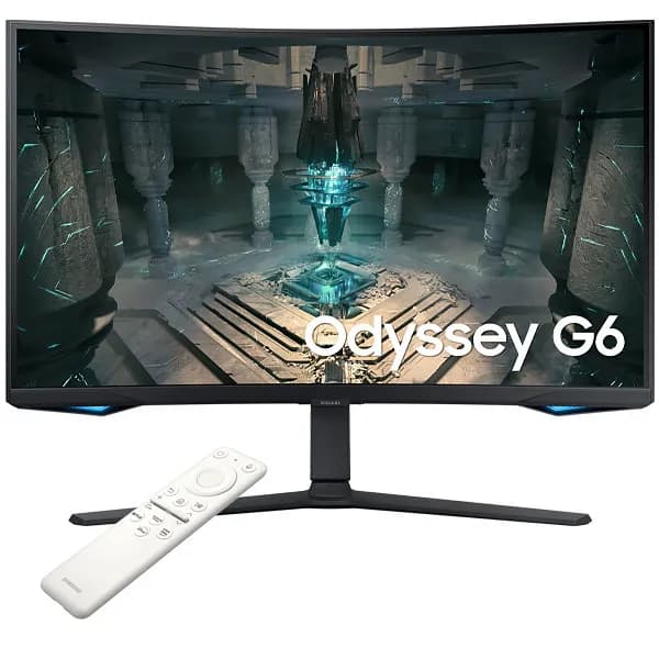 Acessório · Samsung Monitor Gamer Curvo Samsung Odyssey G6 S32BG652EN de 32" Full HD 21:9 240Hz 1 ms GTG com DisplayPort HDMI