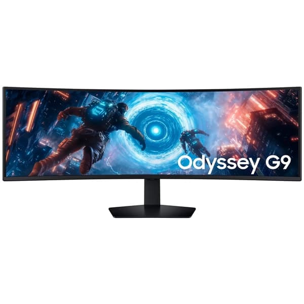 Acessório · Samsung Monitor Gamer Curvo Samsung Odyssey G9 S49FG910EN de 49" DQHD 32:9 144Hz 1 ms GTG com DisplayPort HDMI