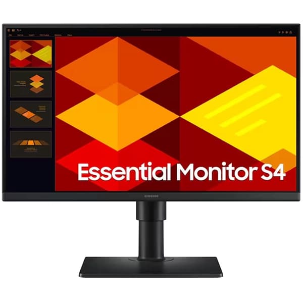 Acessório · Samsung Monitor Samsung Essential S4 S24D402GAN de 24" Full HD 16:9 100Hz 5 GTG com DisplayPort HDMI