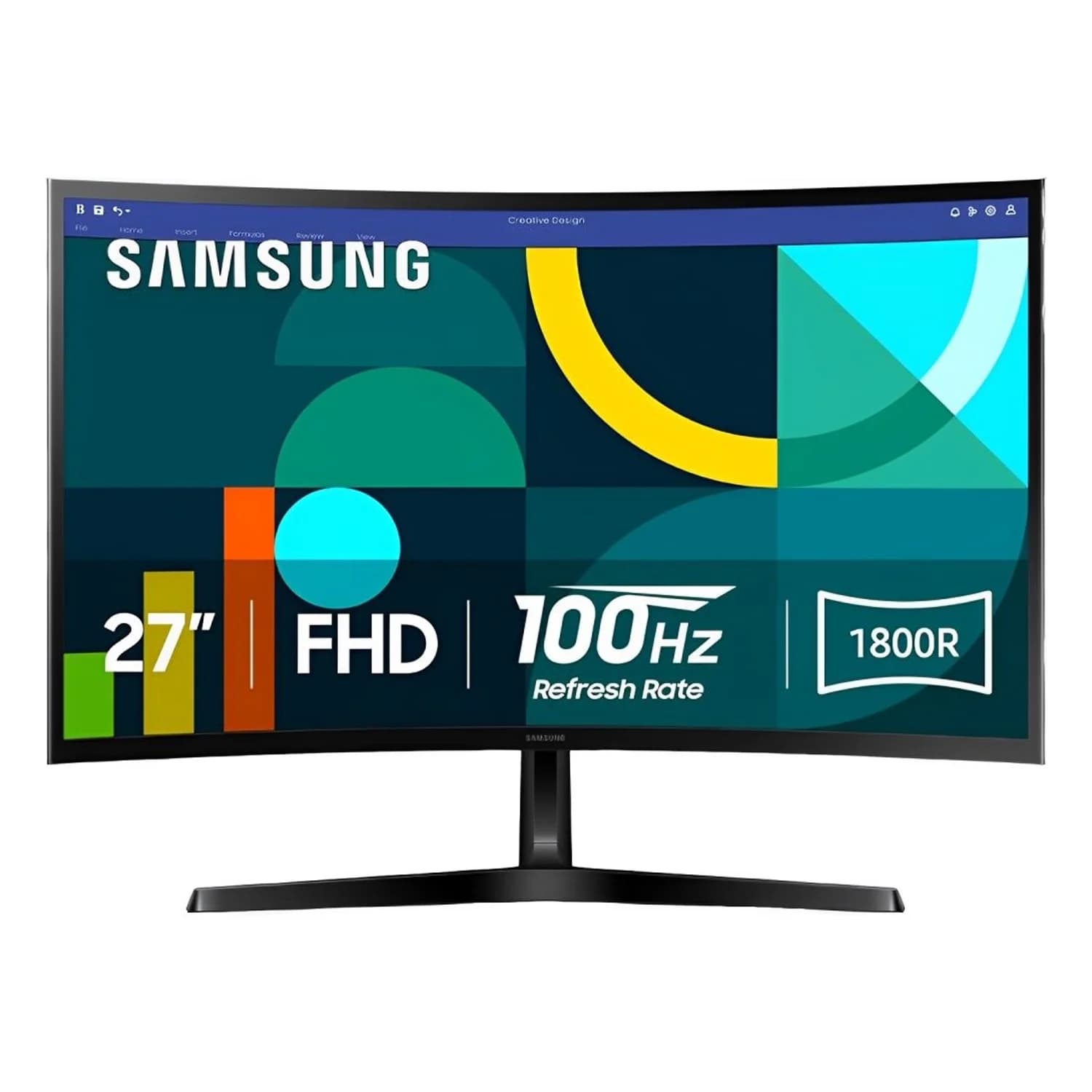 Acessório · Samsung Monitor Samsung LS27D366GAN 27" Full HD Curvo 100Hz HDMI VGA - Preto