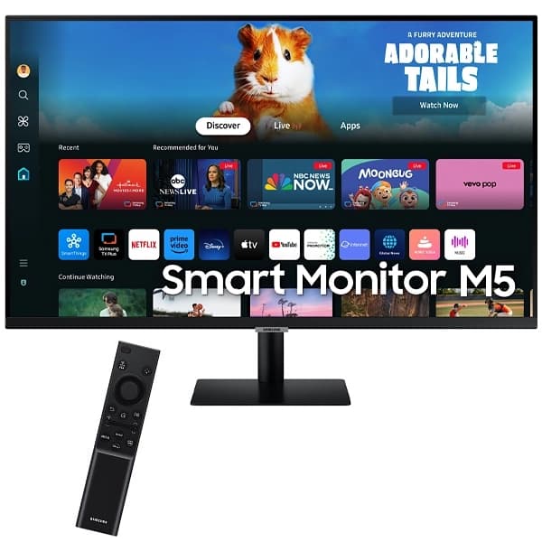 Acessório · Samsung Smart Monitor Samsung M5 S32DM500EN de 32" Full HD 16:9 4 ms GTG com Wi-Fi HDMI