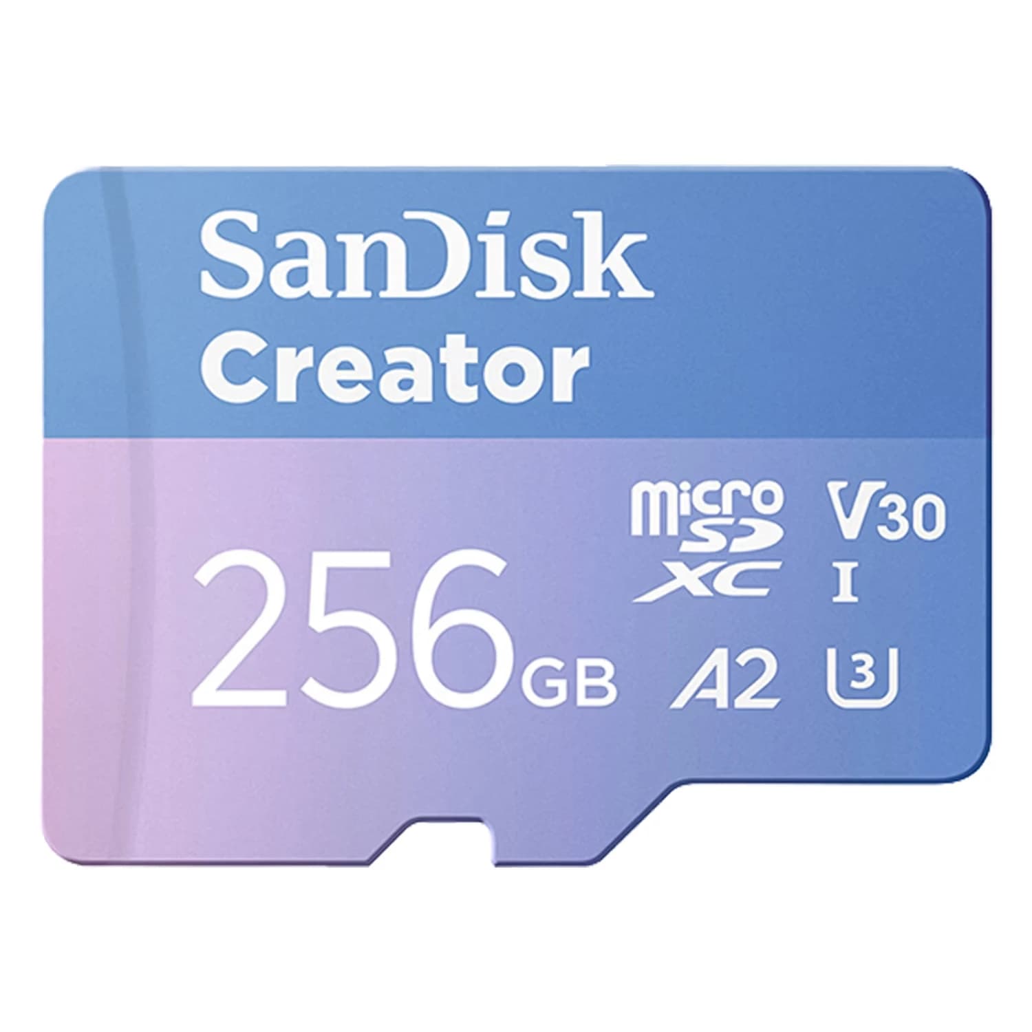 SanDisk Cartão de Memória Micro SD SanDisk Creator 256GB 190Mbs - SDSQXAV-256G-GN6MS