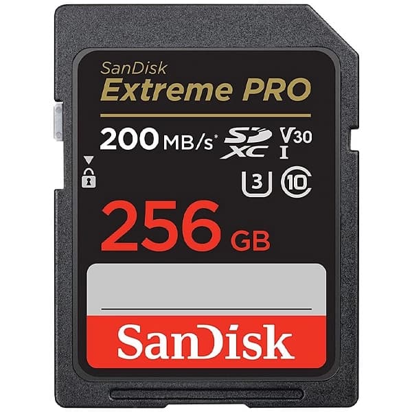 SanDisk Cartão de Memória SD de 256GB SanDisk Extreme Pro SDSDXXD-256G-GN4IN - Preto