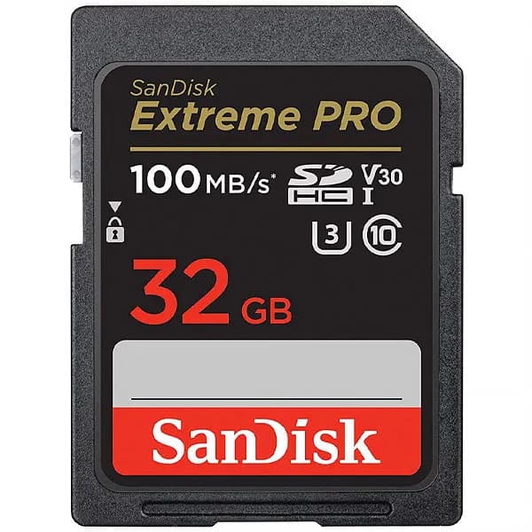 SanDisk Cartão de Memória SD de 32GB SanDisk Extreme Pro SDSDXXO-0G-GN4IN - Preto