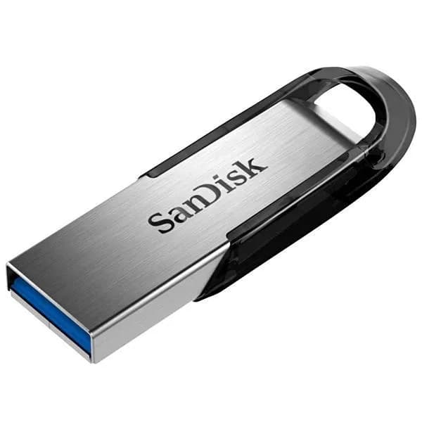 Acessório · SanDisk Pendrive de 128GB SanDisk Ultra Flair SDCZ73-128G-G46 USB 3.0 - Prata Preto