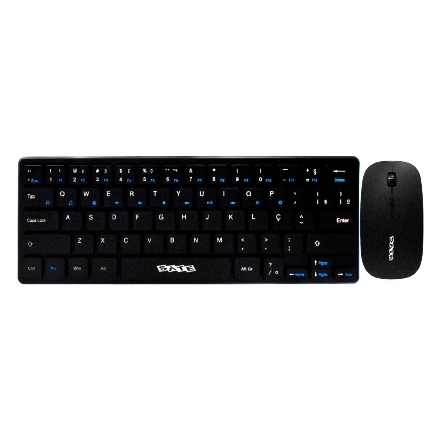 Satellite Kit Teclado e Mouse Satellite AK-731 Sem Fio Português - Preto