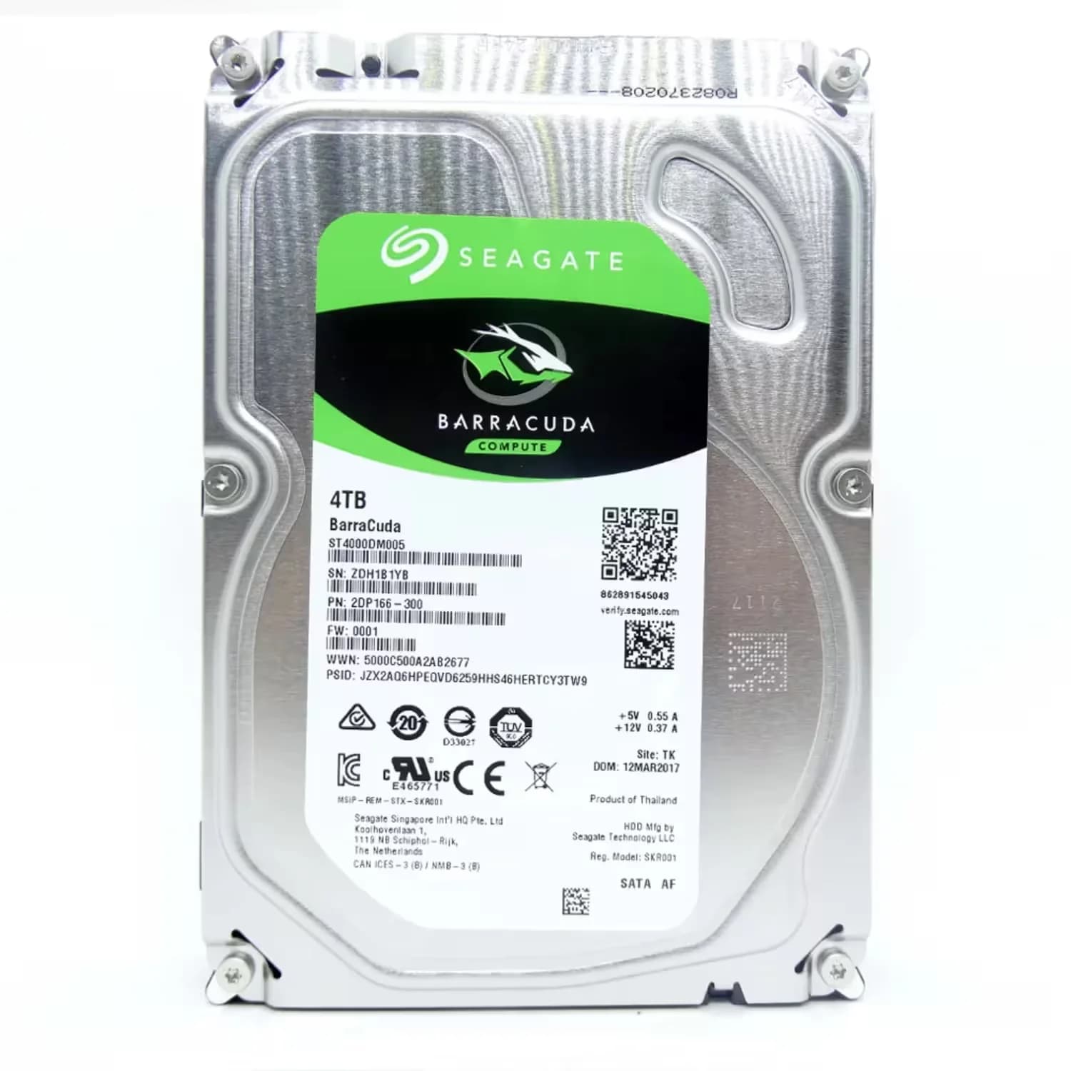 Acessório · Seagate HD Seagate Barracuda 4TB SATA 3 5400RPM - ST4000DM004