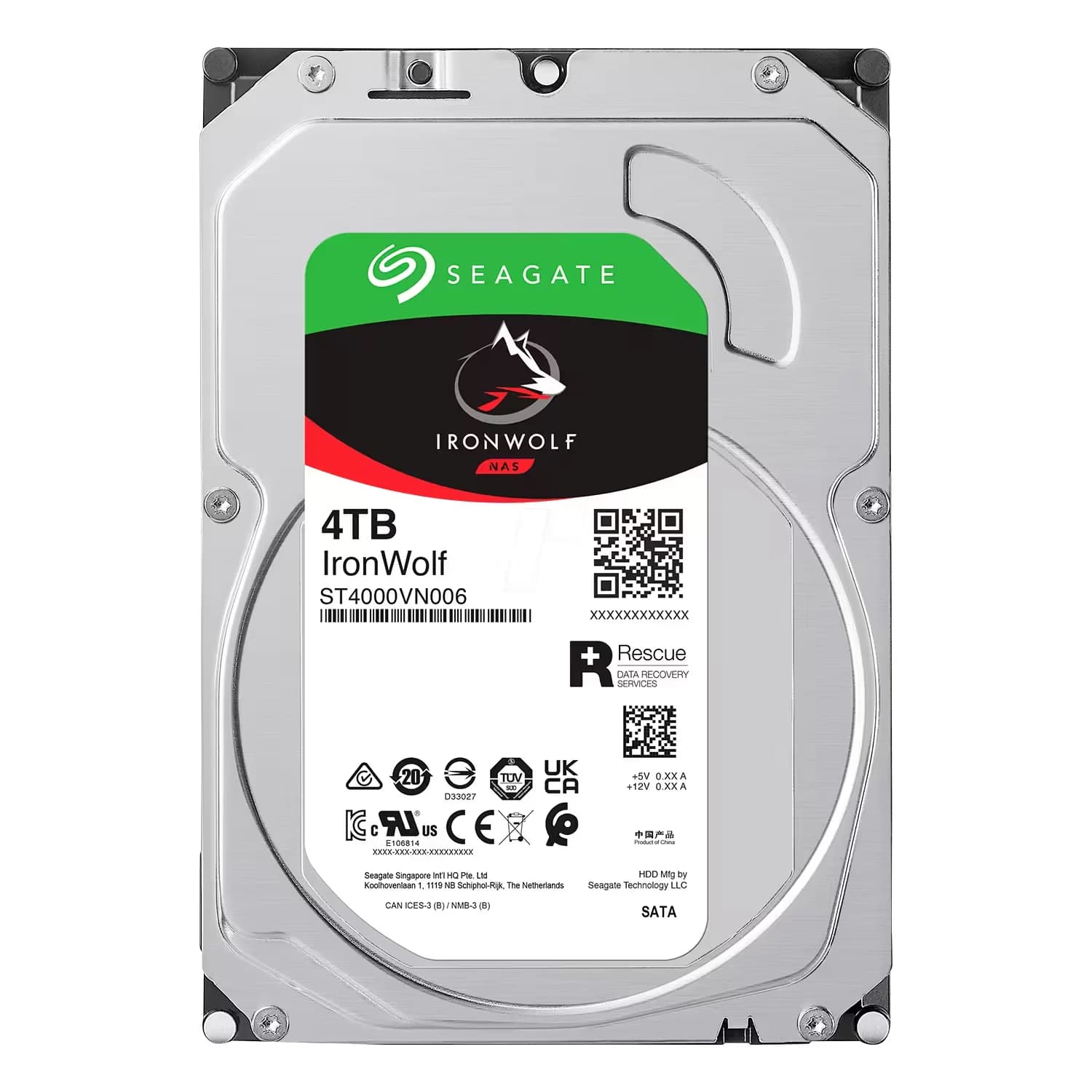 Acessório · Seagate HD Seagate Ironwolf NAS 4TB SATA 3 5400RPM - ST4000VN006