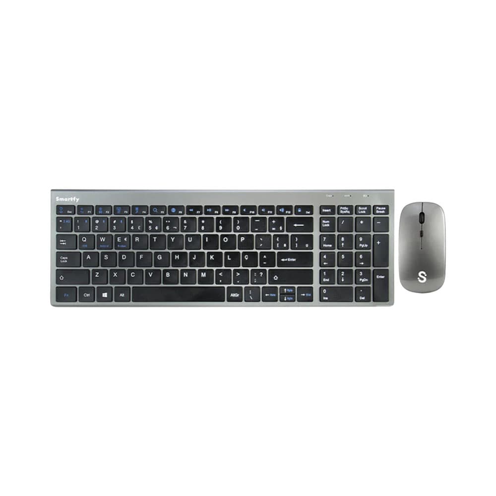 Smartfy Teclado Y Mouse Inalámbrico Smartfy Tw01 B Gray