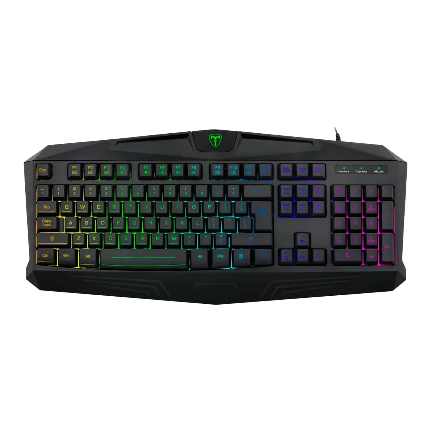 T-Dagger Teclado Gamer T-Dagger Tanker RGB US com Fio - Preto T-TGK202