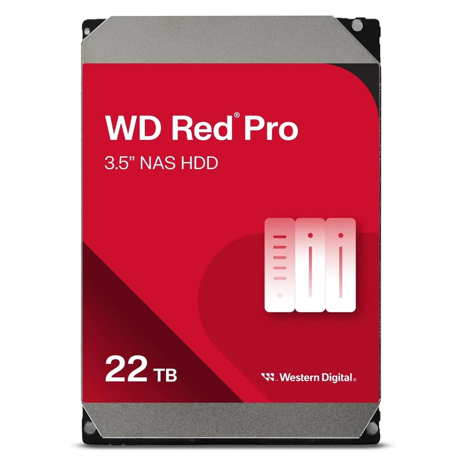 Acessório · Western Digital HD Western Digital Red Pro NAS 22TB 3.5" SATA 3 7200RPM - WD221KFGX