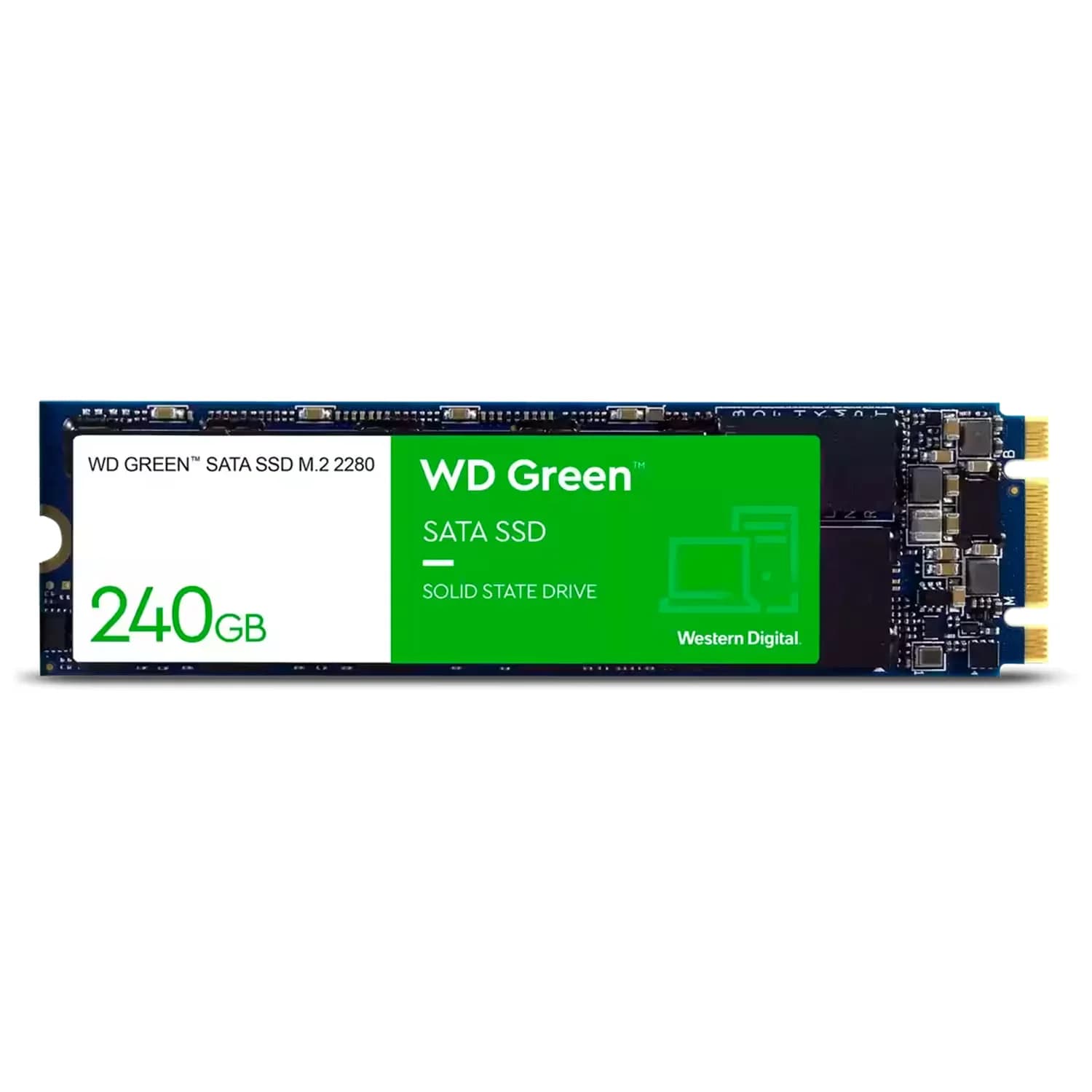 Acessório · Western Digital SSD M.2 Western Digital Green 240GB SATA 3 - WDS240G3G0B