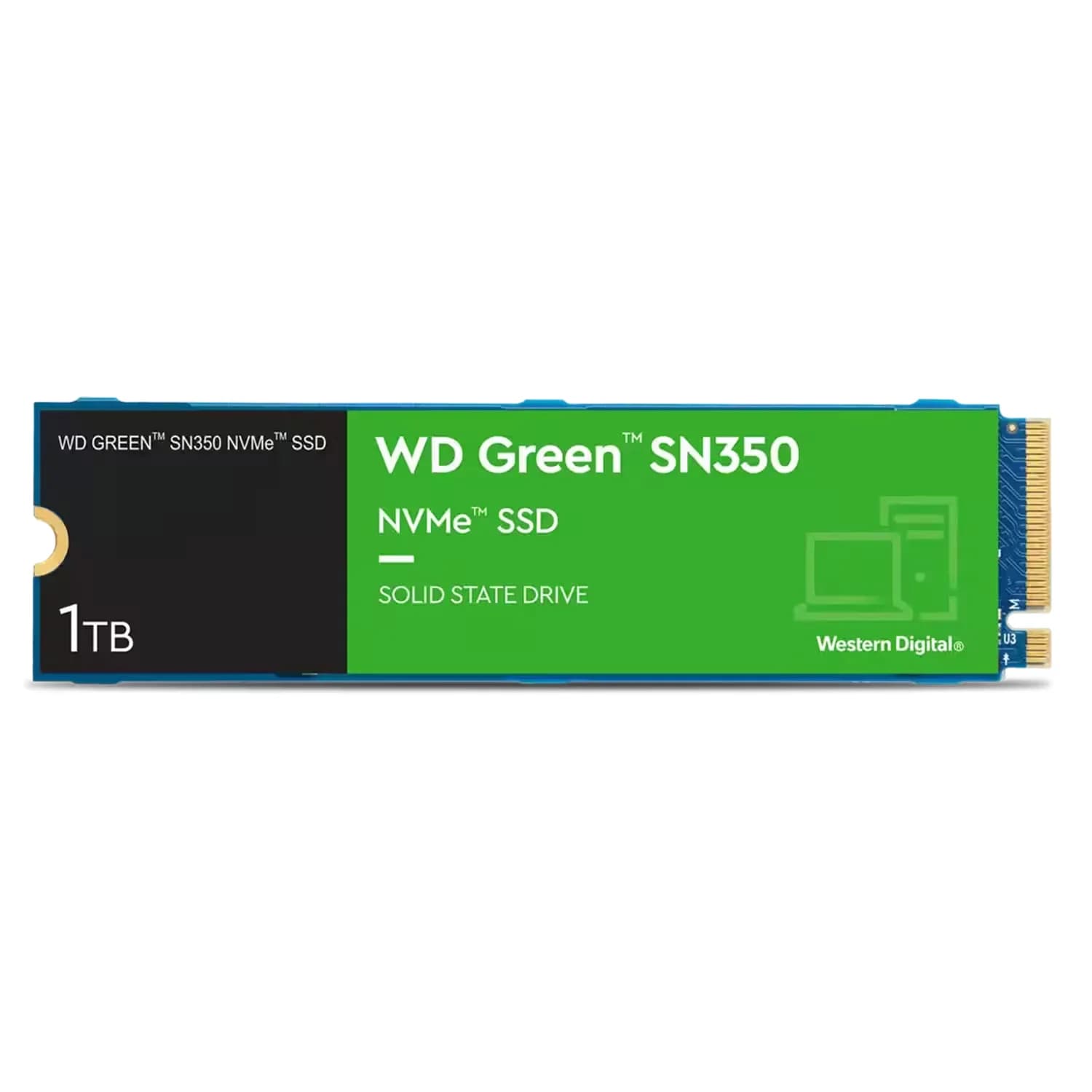 Acessório · Western Digital SSD M.2 Western Digital SN350 1TB NVMe PCIe Gen 3 - WDS100T3G0C