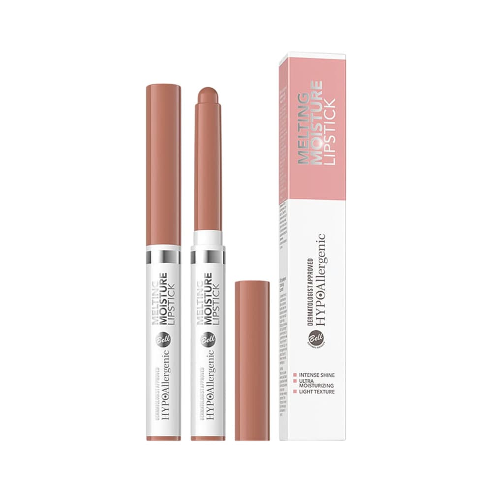 Bell Lápiz Labial Bell Hypoallergenic Melting Moisture 002 Mocha Beige 1,5 Gr