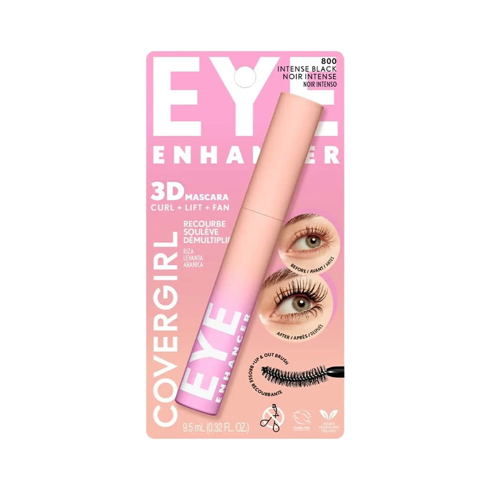 CoverGirl Mascara Para Pestanas Enhancer 3 D 800 Intense Black 9,5 Ml