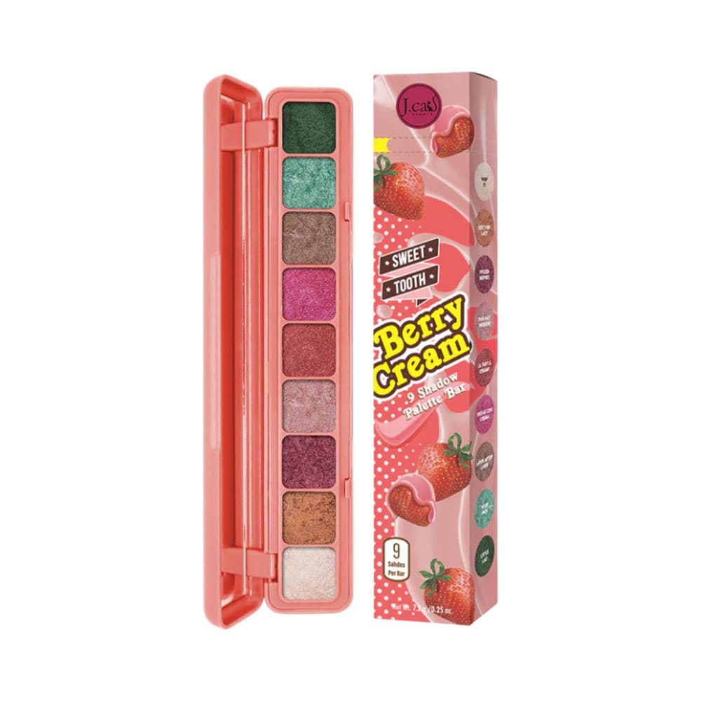 Jcat Paleta de Sombras J.Cat Sweet Tooth Bar Stb101 Berry Cream 7,2 Gr