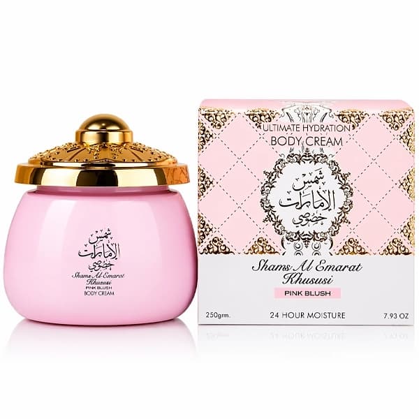 Lattafa Creme Corporal Hidratante Lattafa Shams Al Emarat Khususi Pink Blush Body 250 G