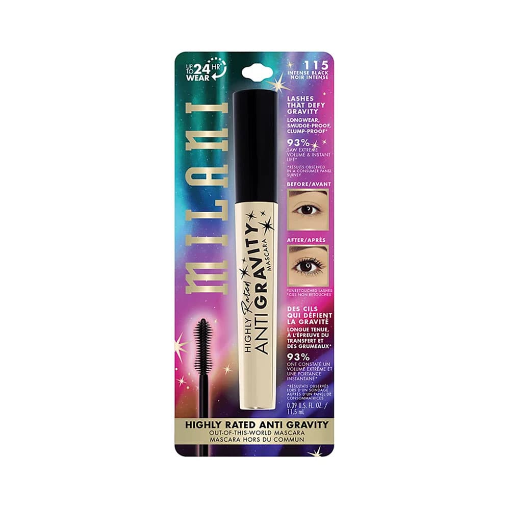 O Boticário Mascara Para Pestanas Milani Highly Rated Anti Gravity 115 Intense Black