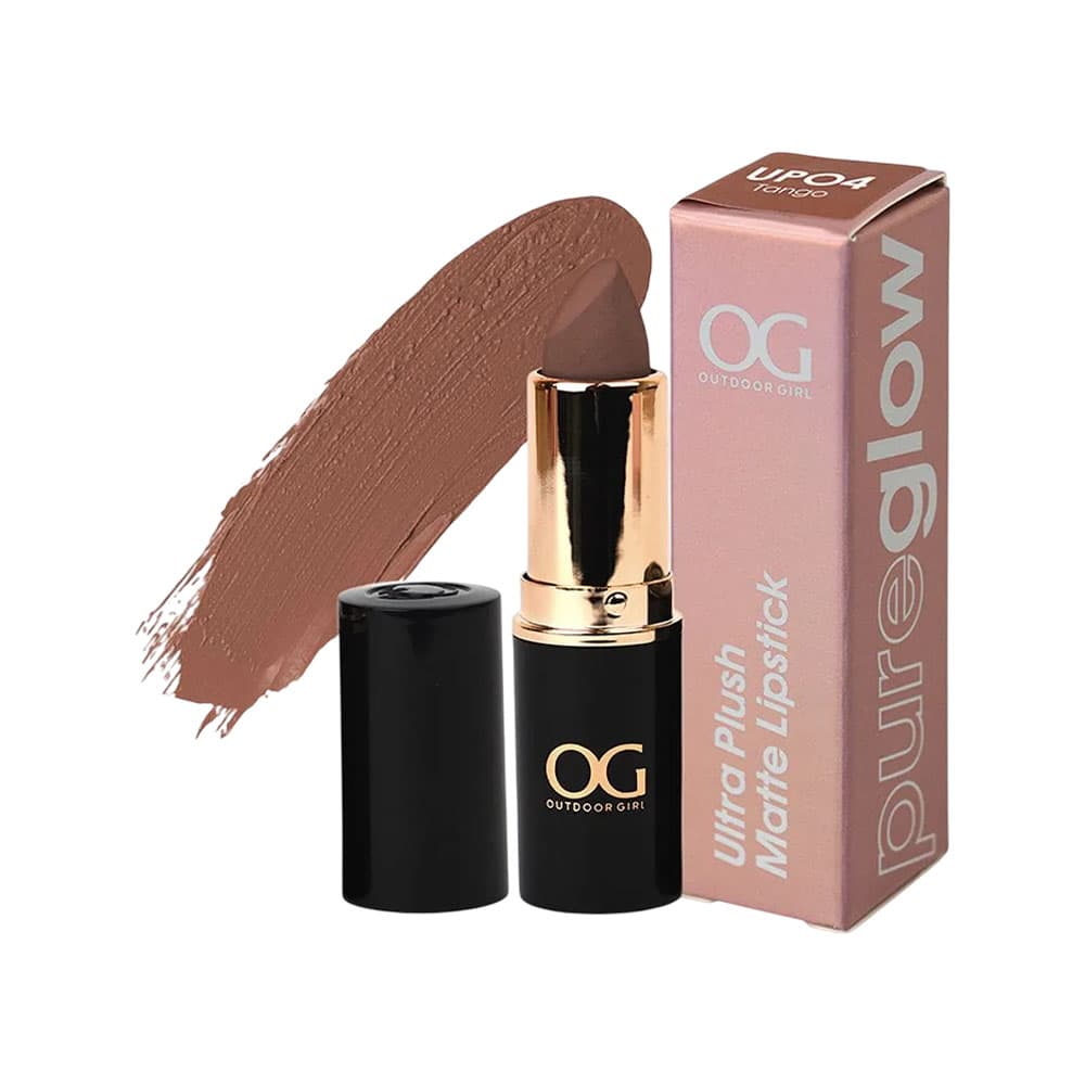 Og Labial Outdoor Girl Pure Glow Ultra Plush Matte Up04 Tango 4 Gr