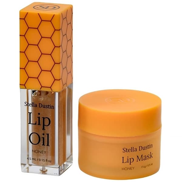 Stella-Dustin Kit Stella Dustin Lip Oil 4.5 Ml + Máscara Labial Honey 15 G