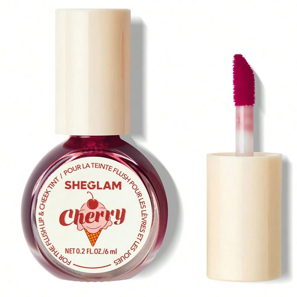 Tinta Líquido Sheglam Labial for the Flush Lipcheek Cherry - Roma Shopping