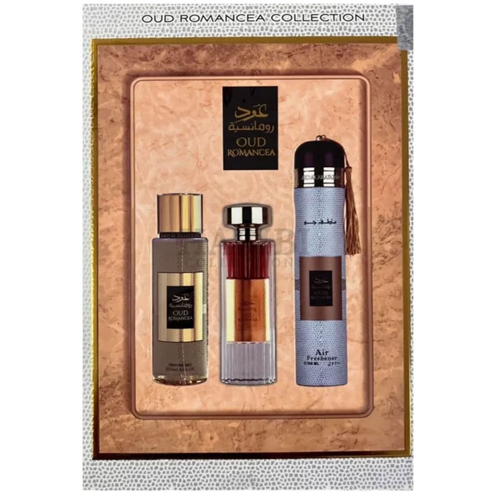 Ard Al Zaafaran Kit Gift Set Oud Romancea 3 Pecas - Roma Shopping - Seu Destino Para Compras No Paraguai EDP 100ml