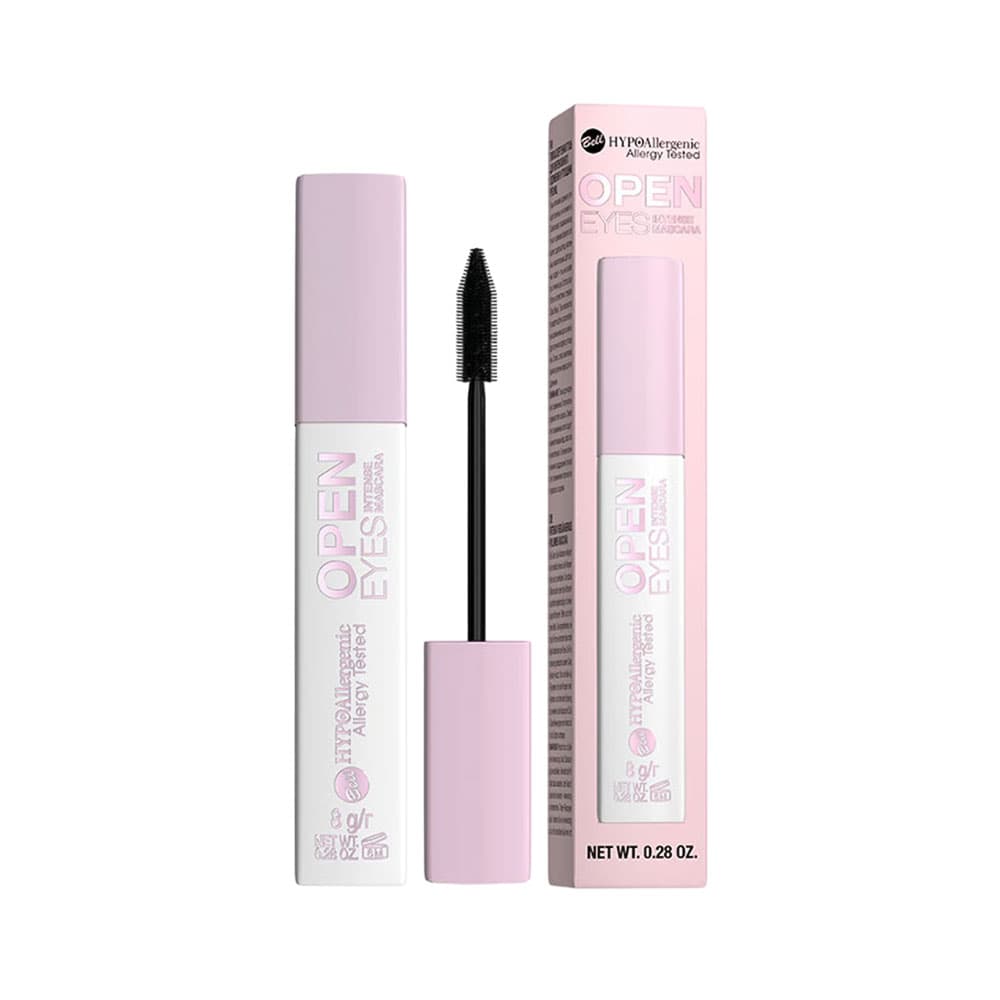 Bell Mascara Para Pestanas Bell Hypoallergenic Open Eyes Intense 01 Black 8 Gr