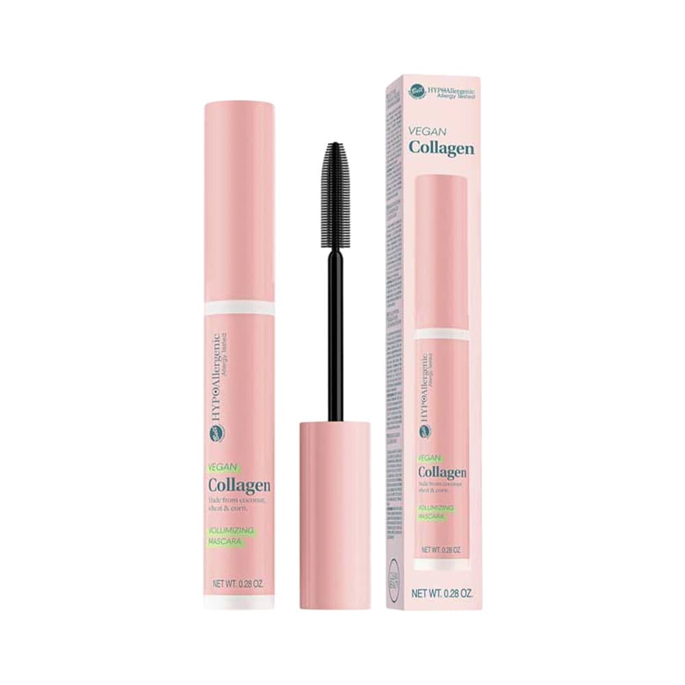 Bell Mascara Para Pestanas Bell Hypoallergenic Vegan Collagen Volumizing 01 Black 8 Gr