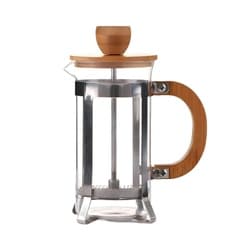 Cafetera Prensa Francesa Tapa Madera - Marcas Varias 600ml
