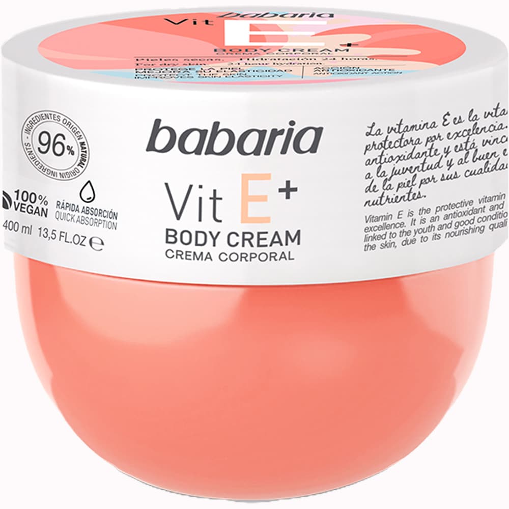 Creme Corporal Babaria Vitamina E - Roma Shopping - Seu Destino Para Compras No Paraguai Parfum 400ml
