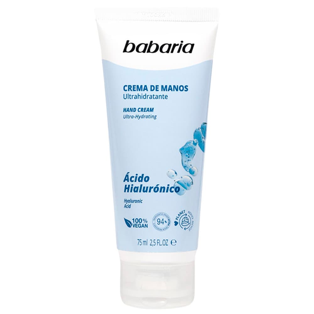 Creme Para Maos Babaria Ultra Hidratante Acido Hialuronico - Roma Shopping