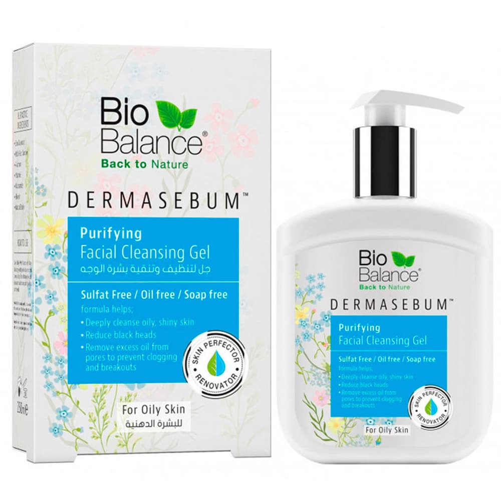Gel de Limpeza Facial Bio Balance Dermasebum - Roma Shopping - Seu Destino Para Compras No Paraguai 250ml