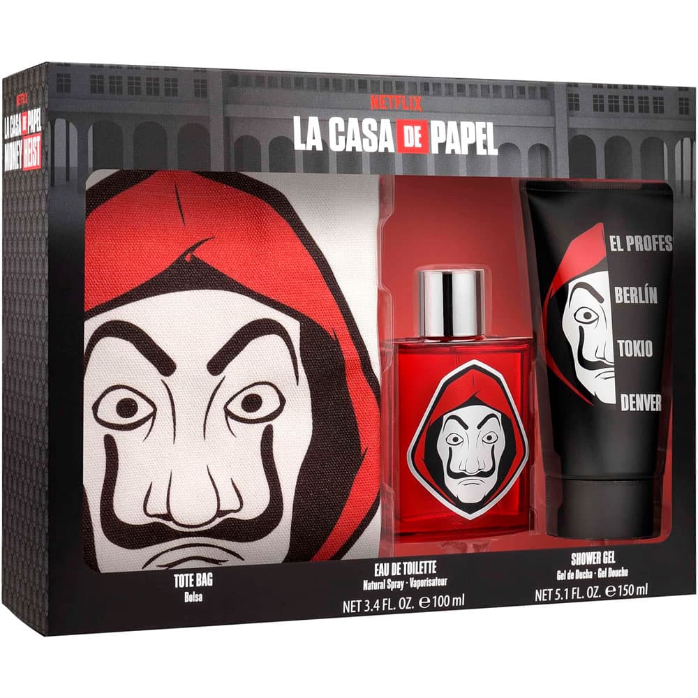 Kit la Casa de Papel +Sg +Toilete Bag - Roma Shopping
