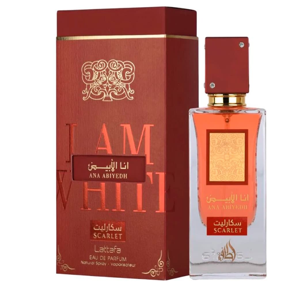 Lattafa Ana Abiyedh Scarlet - Roma Shopping - Seu Destino Para Compras No Paraguai EDP 60ml