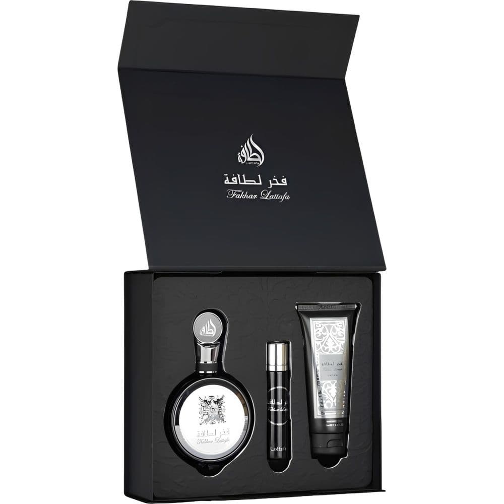 Lattafa Man Kit Fakhar / /Shower - Roma Shopping - Seu Destino Para Compras No Paraguai 100ml