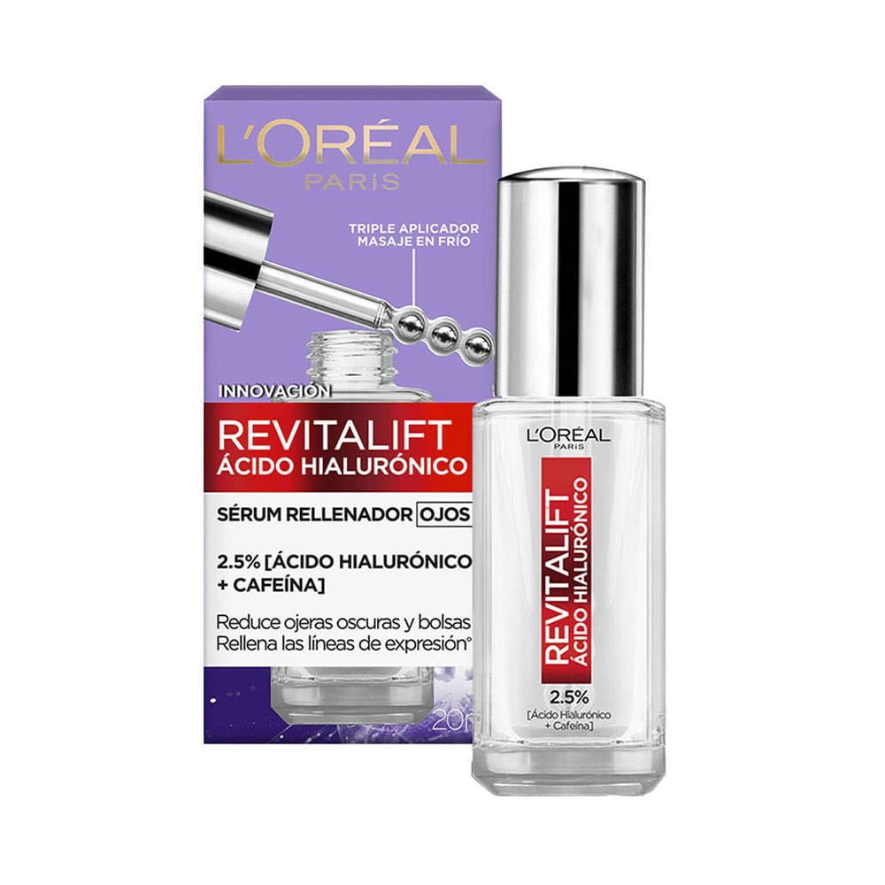 Loreal Serum Rellenador de Ojos L'Oreal Revitalift Acido Hialuronico + Cafeina 20ml