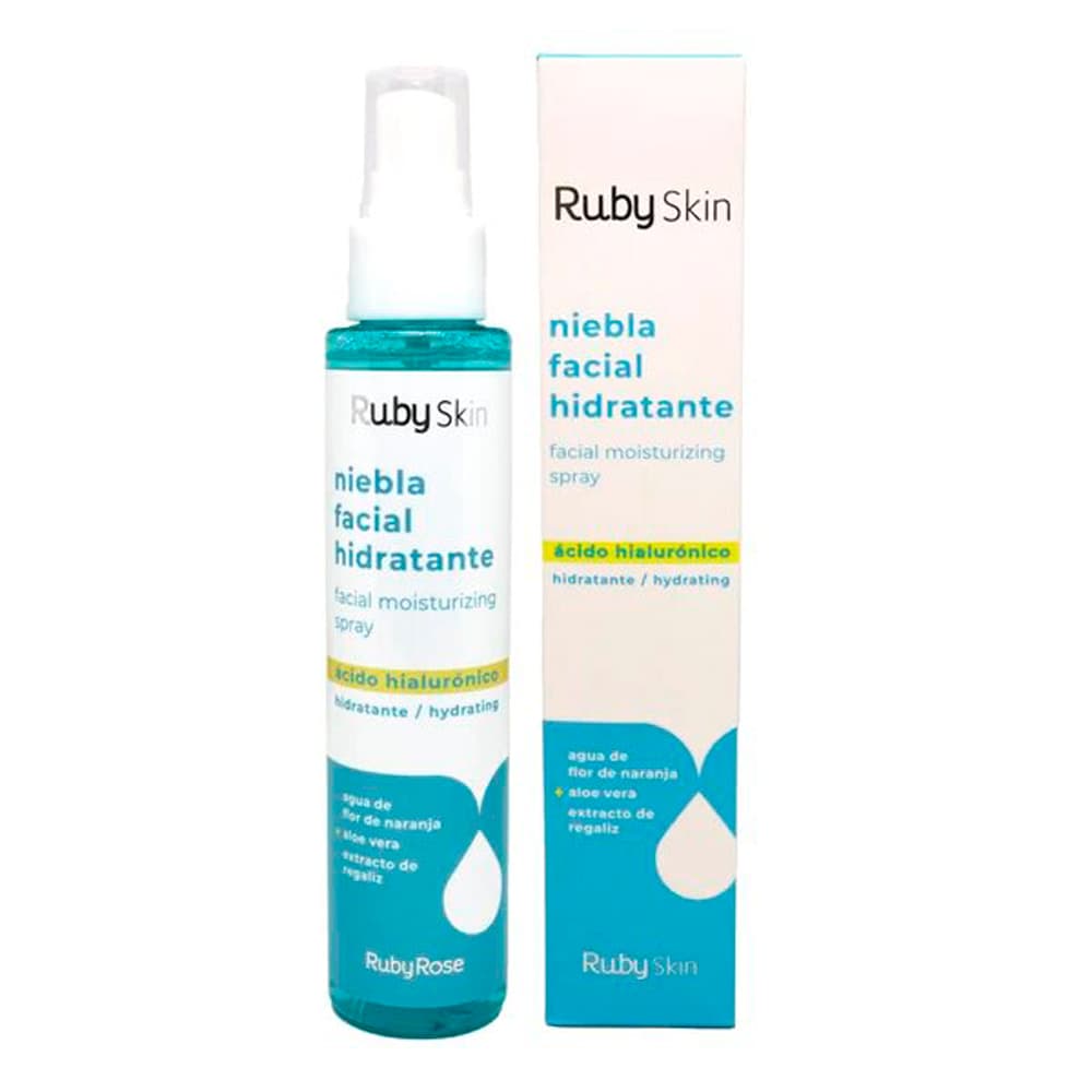 Nevoa Facial Hidratante Ruby Rose Com Acido Hialuronico - Roma Shopping