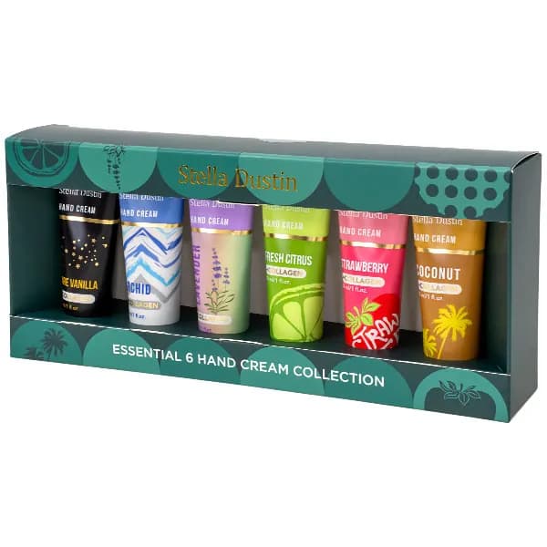 Stella Dustin Kit Creme Para Maos Essential Hand Cream Collection - 6 Unidades 30ml