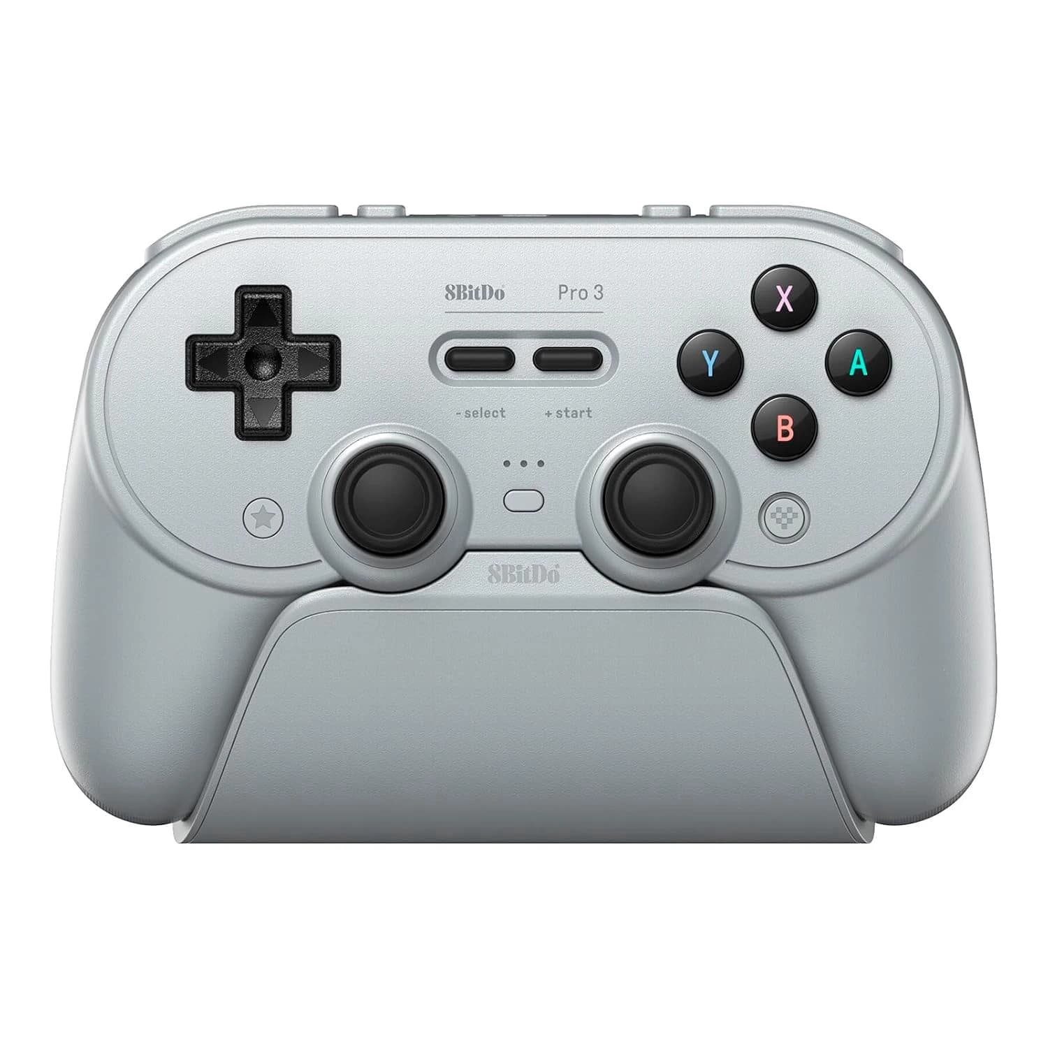 Controle 8BitDo Pro 3 80GQ01 Sem Fio para Nintendo Switch / Windows / Steam / Android / iOS - Cinza
