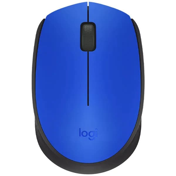 Logitech Mouse Sem Fio Logitech M170 até 1.000 DPI - Azul Preto