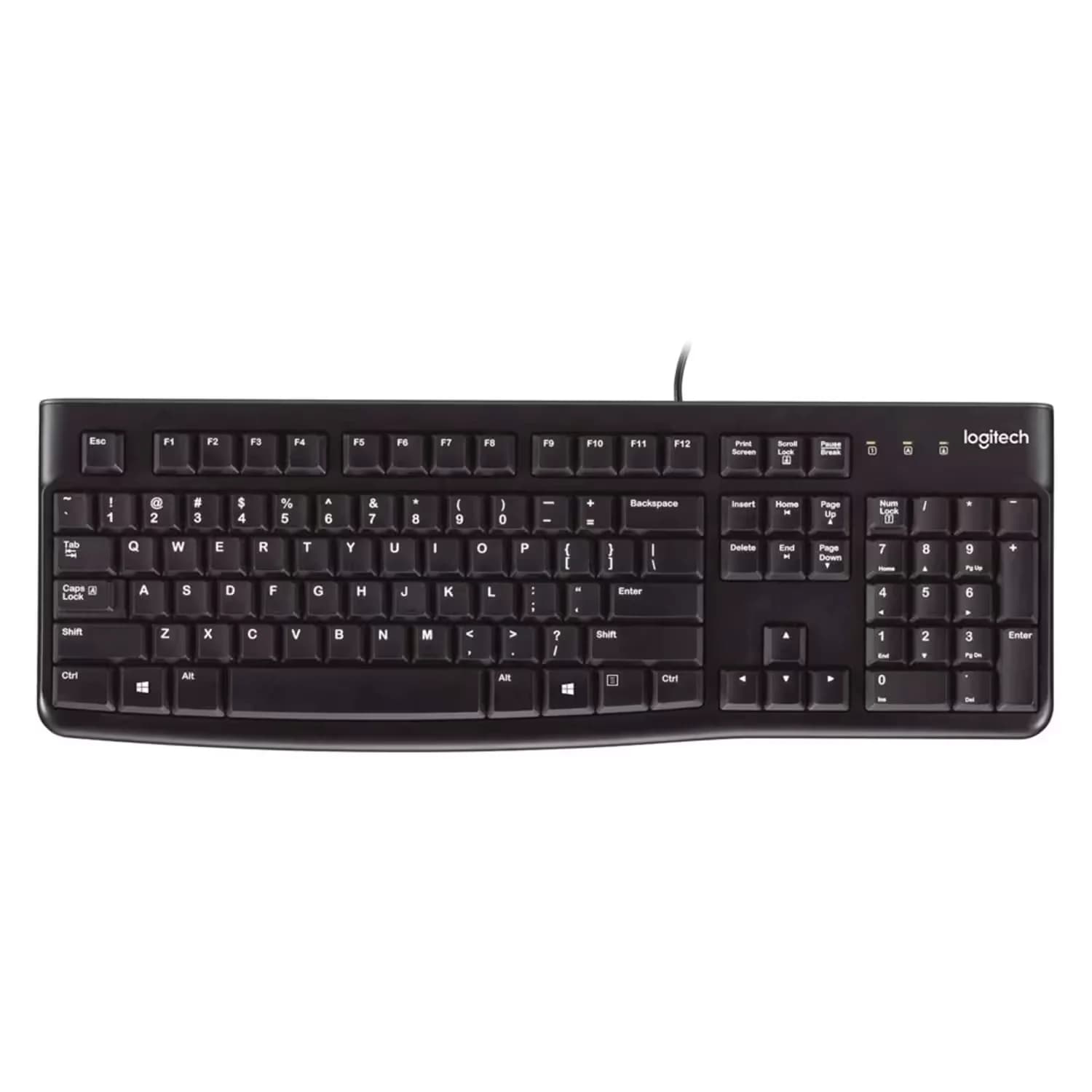 Logitech Teclado Logitech K120 920-002478 USB Inglês - Preto