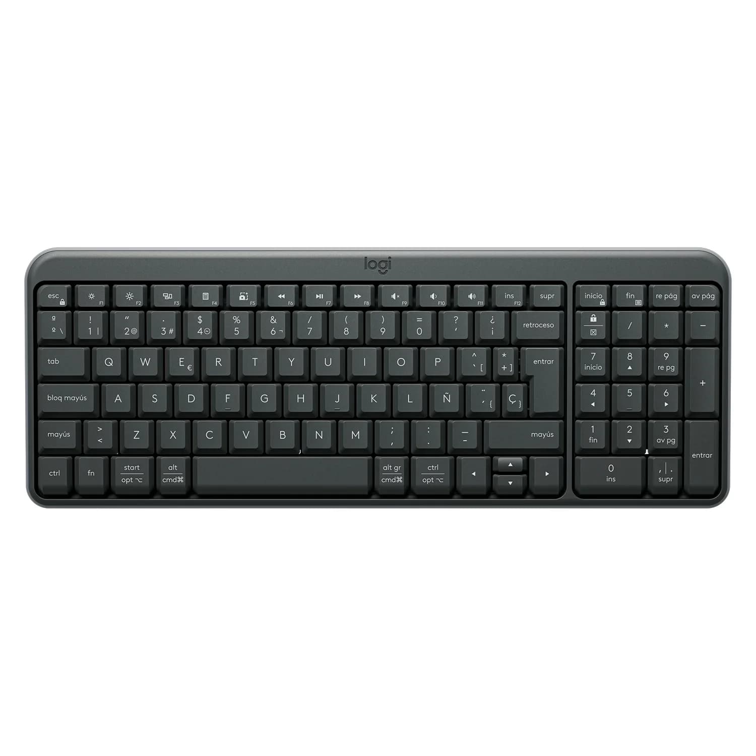 Logitech Teclado Logitech K250 920-013445 Sem Fio Espanhol - Grafite