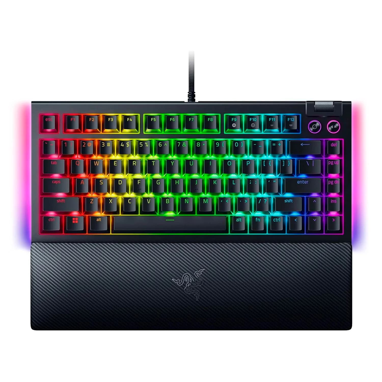 Razer Teclado Gamer Razer Blackwidow V4 RZ03-05003400-R3U1 RGB Switch Hotswap Layout 75% USB - Phantom Verde