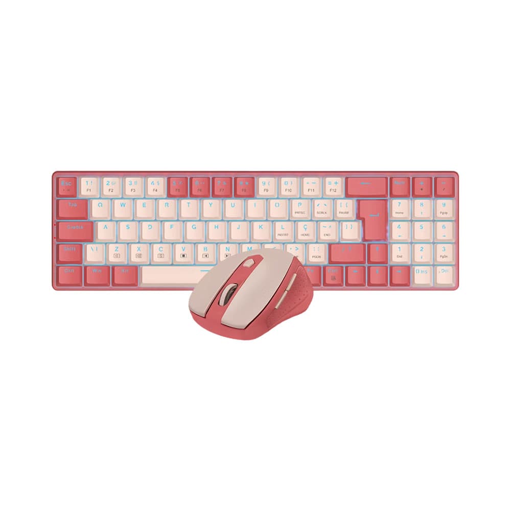 Redragon Kit Teclado + Mouse Redragon Bs 8772 Rp Rosado
