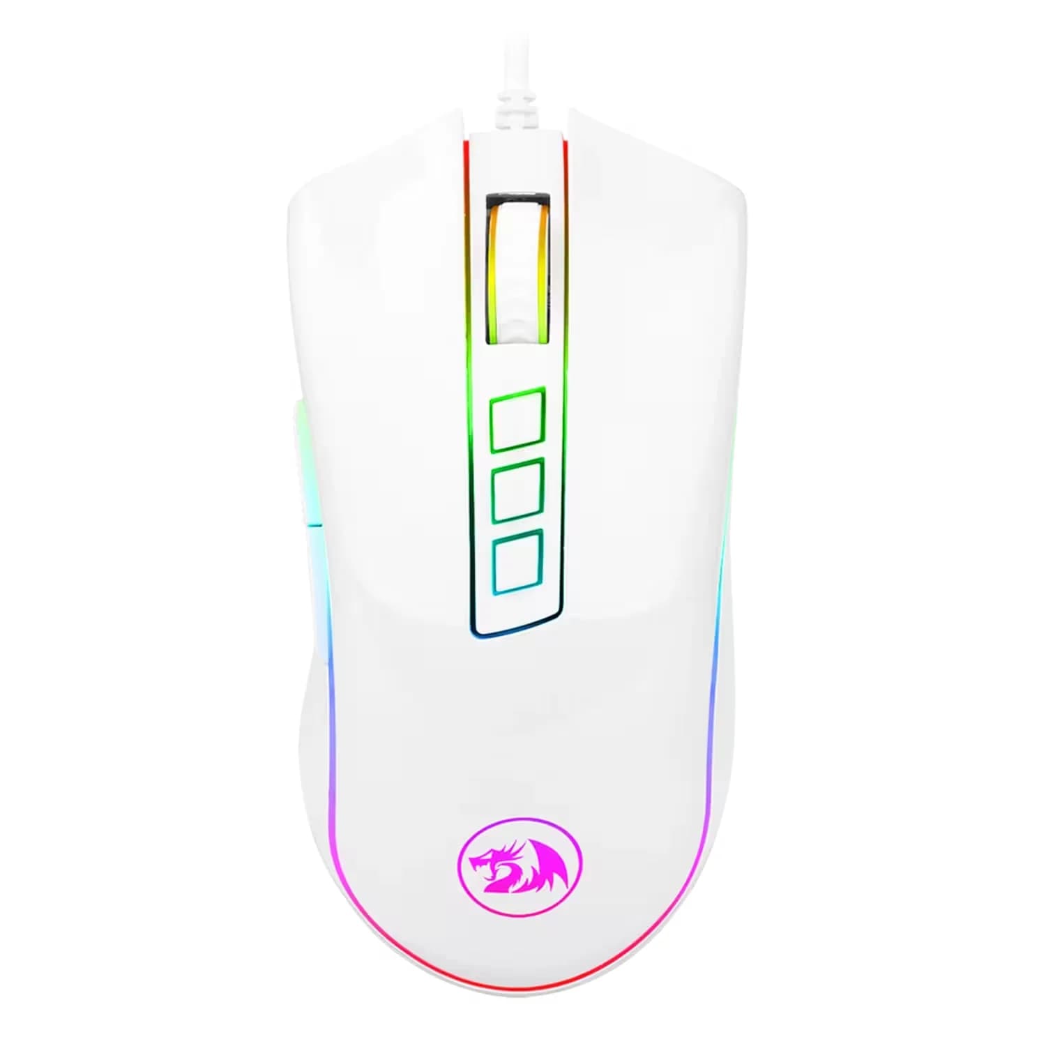 Redragon Mouse Gamer Redragon Cobra M711W RGB 10000 DPI USB - Branco