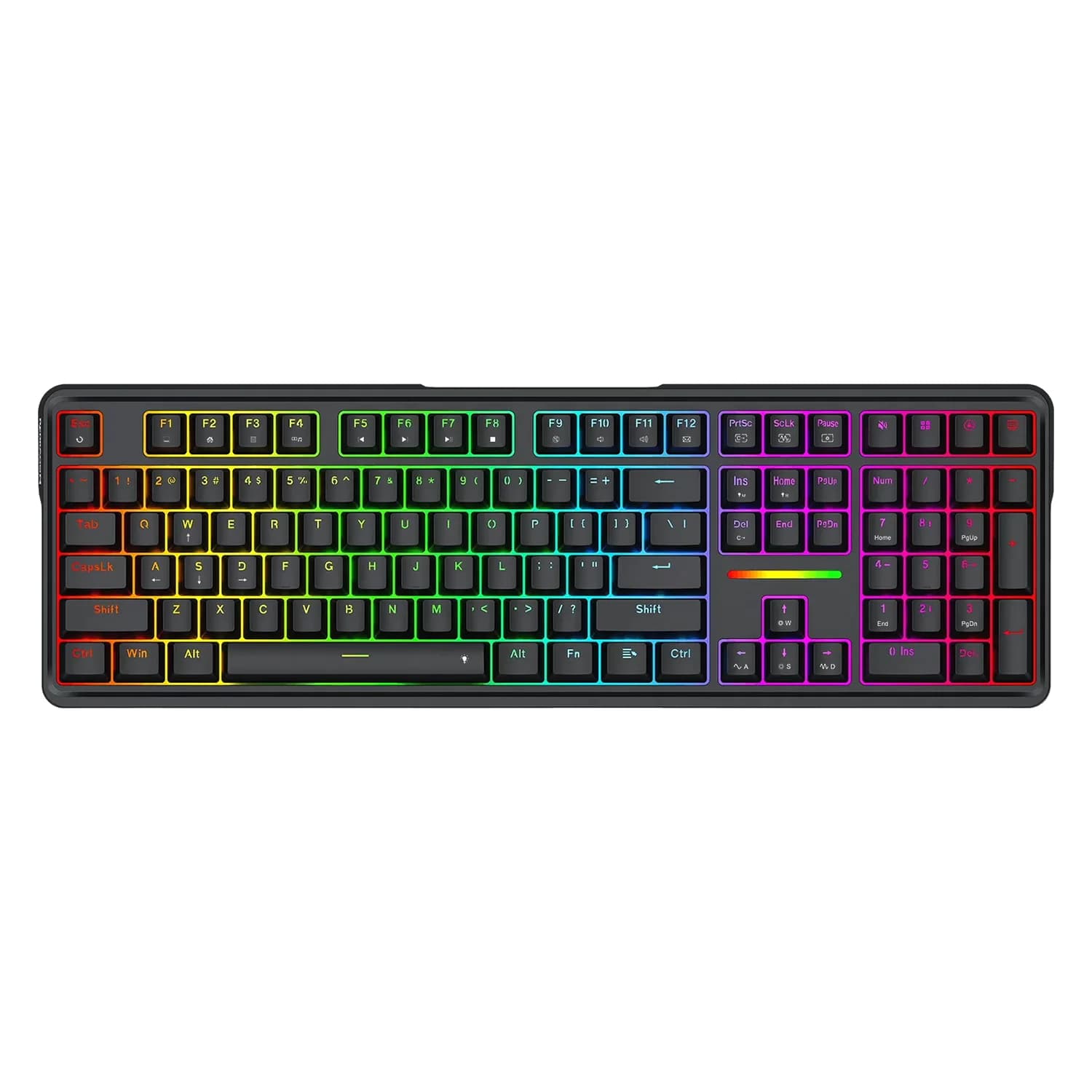 Redragon Teclado Gamer Redragon Antonium K745 RGB Sem Fio - Preto