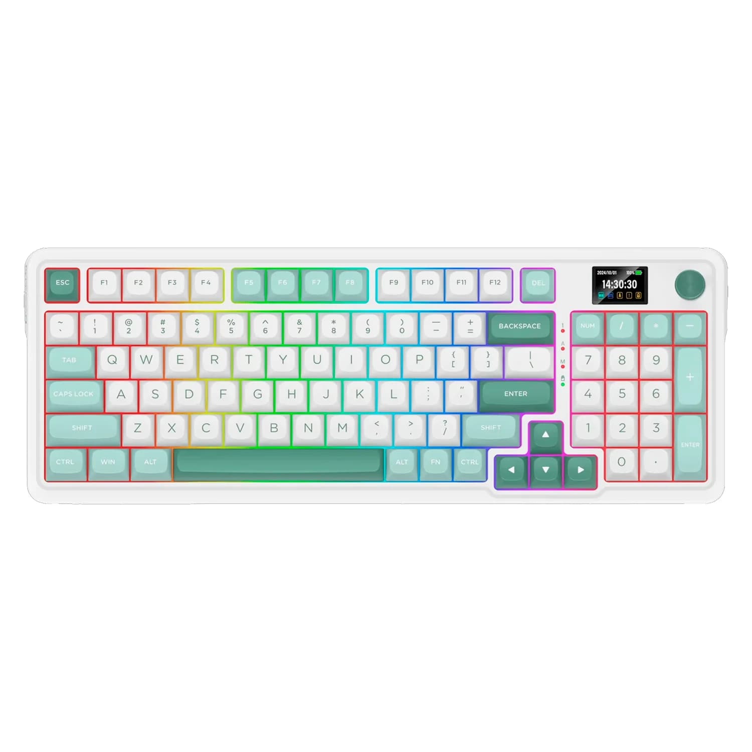 Redragon Teclado Gamer Redragon Galatin Pro K719WGB RGB Sem Fio - Branco