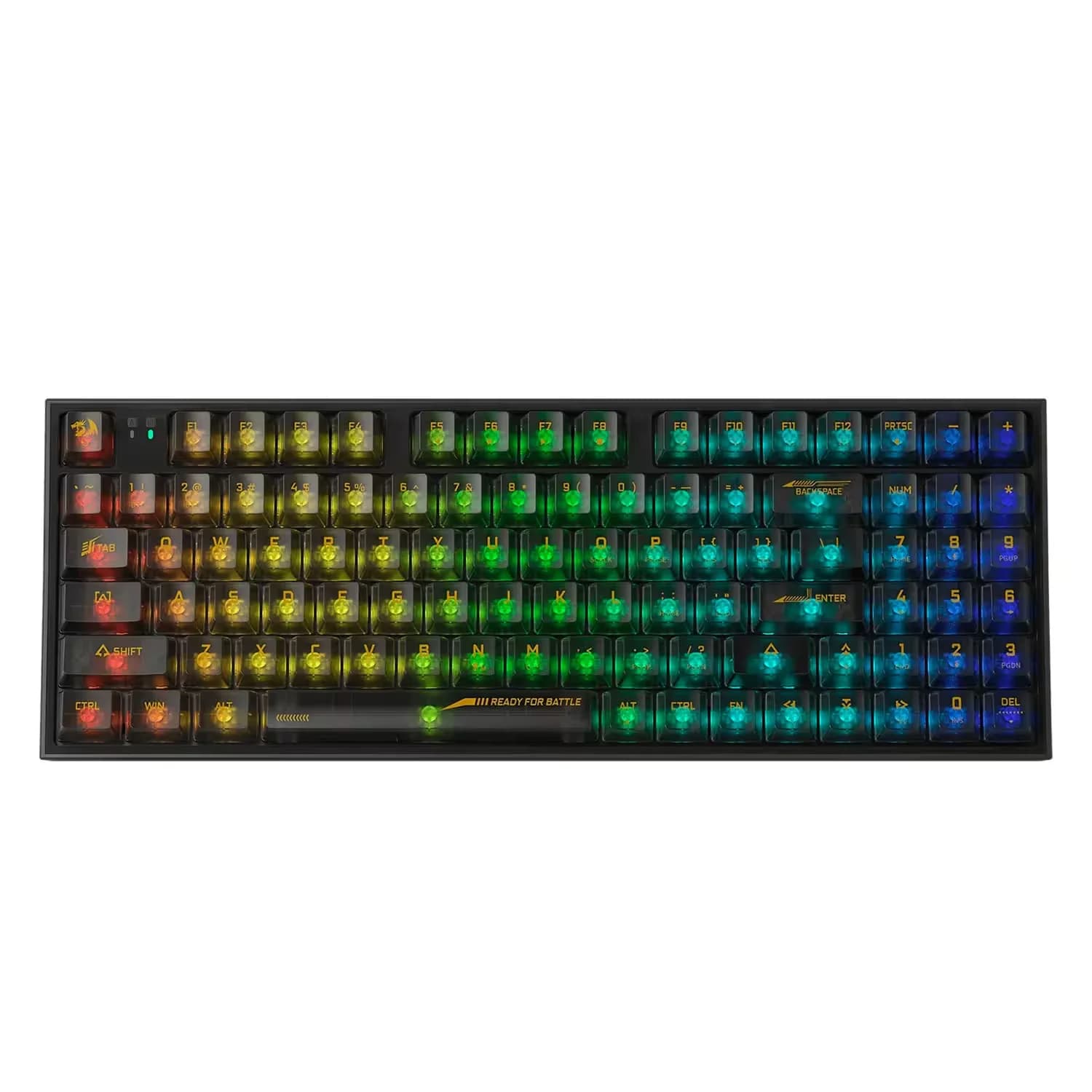 Redragon Teclado Gamer Redragon Irelia Pro K658CTB-RGB-PRO Sem Fio - Preto Transparente