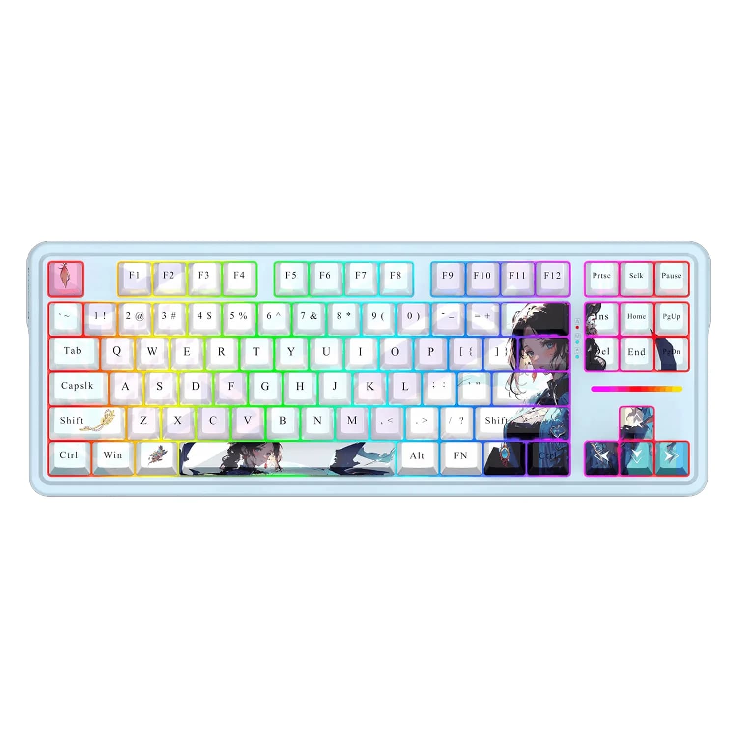 Redragon Teclado Gamer Redragon K728AK RGB Pro Antonium Sem Fio Inglês - Anime