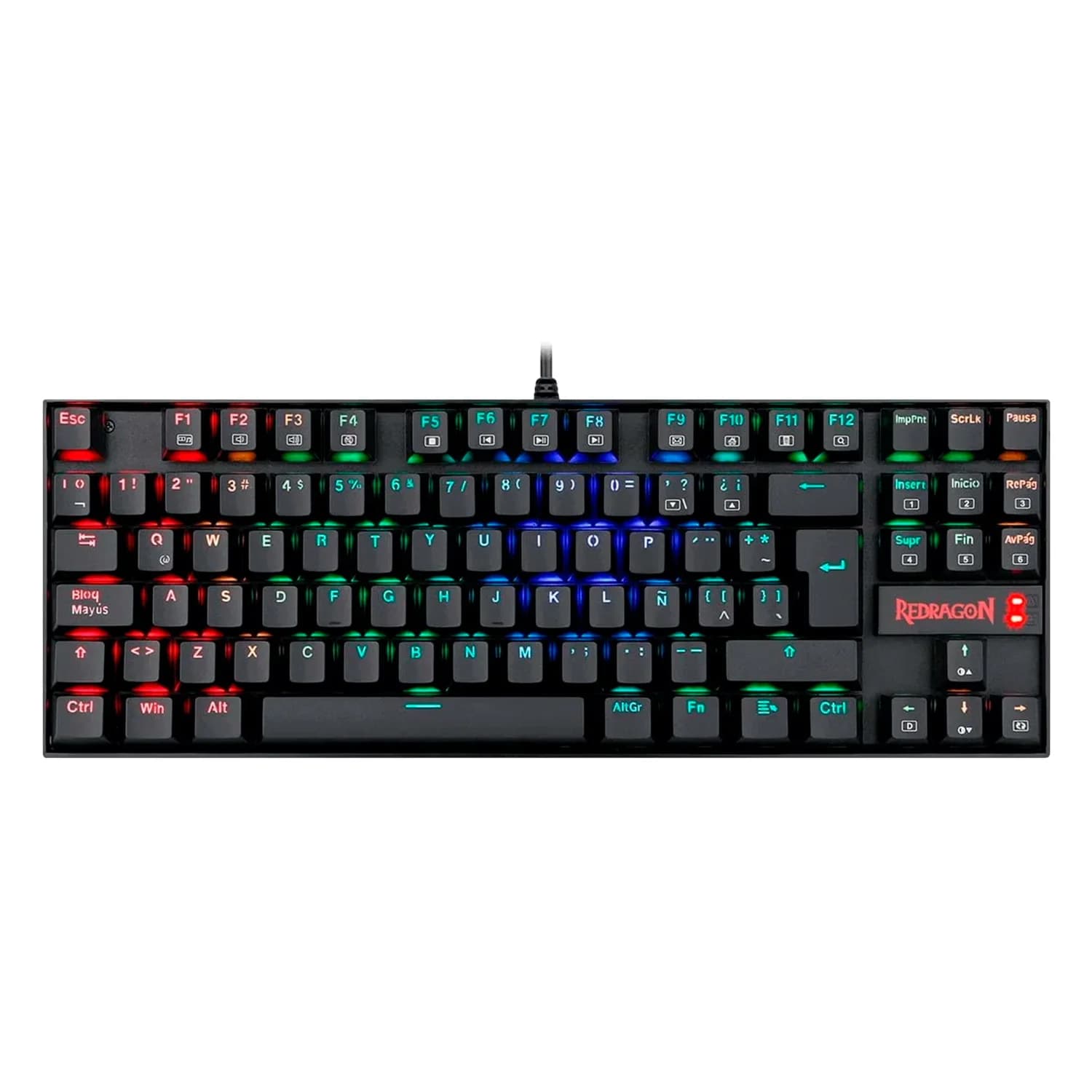 Redragon Teclado Gamer Redragon Kumara K552RGB-1 RGB Switch Blue USB - Preto